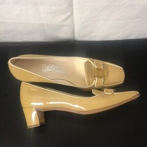 Salvatore Ferragamo Women’s Loafer black Heel Shoes Size  / 7B